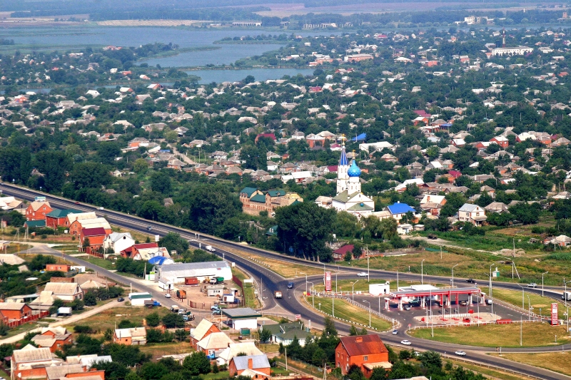 Город Тимашевск фото с высоты